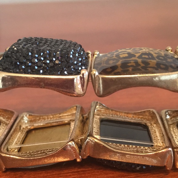 Animal print and black bracelet - Picture 5 of 6